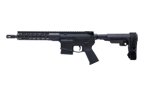 Aero M4E1 T 5.56 pistol with an SBA3 arm brace